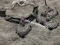 Hyderabadi Chandballi Jewelry Set: Indian Bridal Necklace, Earrings & Tikka