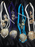 Handmade Hyderabadi Gold Plated Necklace Jhumki Set