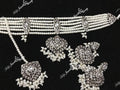 Handcrafted Hyderabadi Choker Set with Earrings & Tikka – Traditional Indian/Pakistani Bridal Jewellery