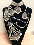 Hyderabadi Silver Plated Choker Set: Indian Bridal Jewelry