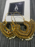 Kundan Bali Earrings: Double Sided Indian Chandballi