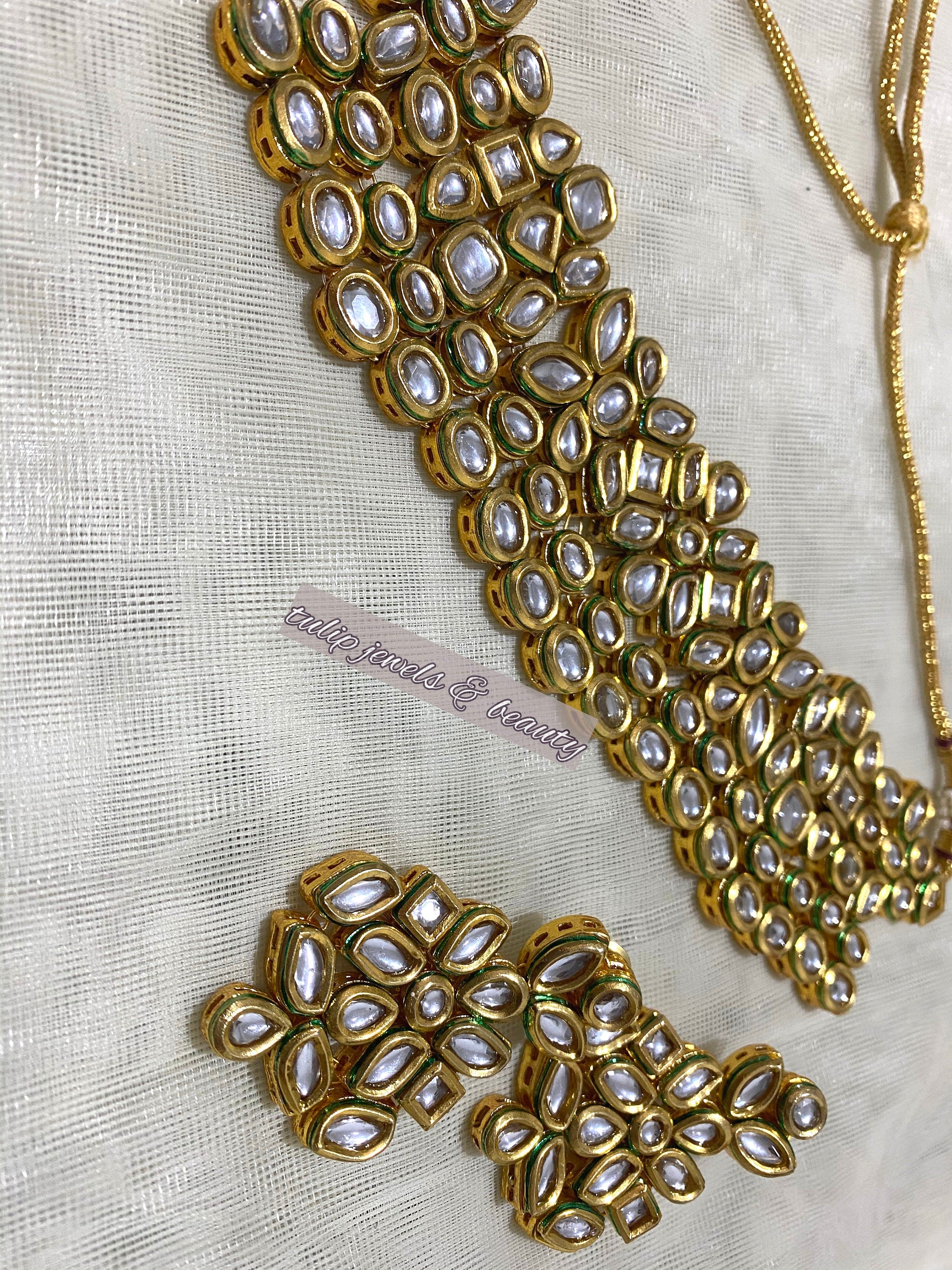 Sabyasachi Jewelry kundan necklace Sabyasachi inspired Sabyasachi choker pachi kundan Sabyasachi jewelry set Indian Jewellery