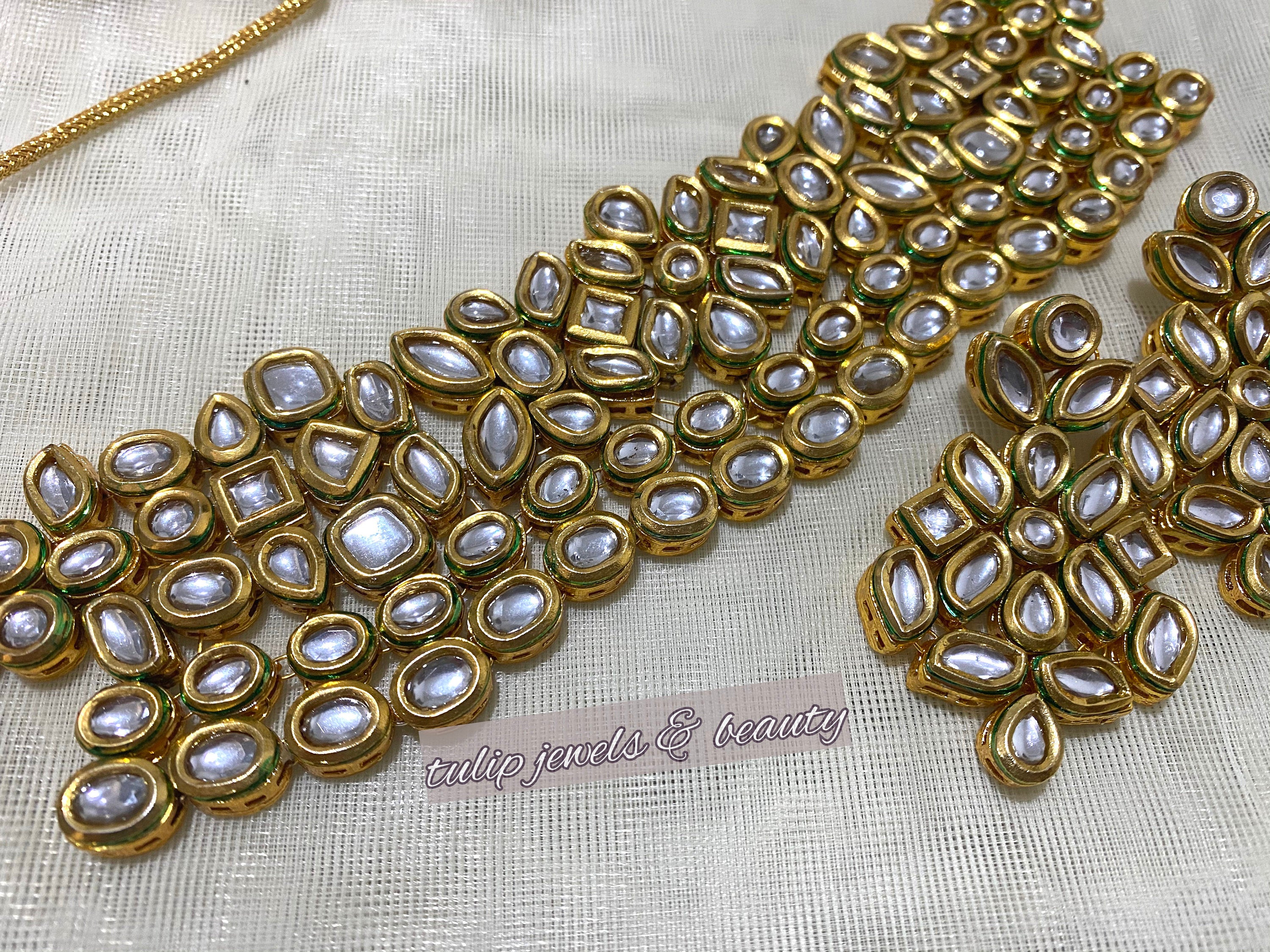Sabyasachi Jewelry kundan necklace Sabyasachi inspired Sabyasachi choker pachi kundan Sabyasachi jewelry set Indian Jewellery