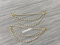 Gold Pearl Ear Chain, Indian Pakistani Jewelry, Detachable Ear Support