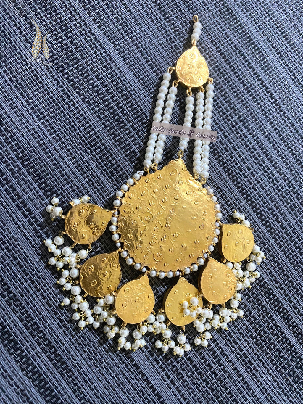 thappa kundan pakistani jewellery, Jhummar passa
