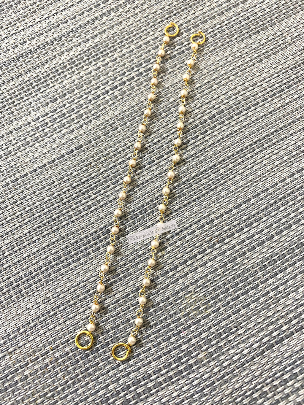 Indian pakistani Sahare Earrings chain, kaan sahare pearls sahare