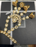 Kundan Hath Phool: Adjustable Indian Bracelet with Rings