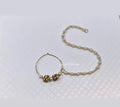 Gold Plated Indian Nose Ring Nath: Bridal Jewelry with Pearls
