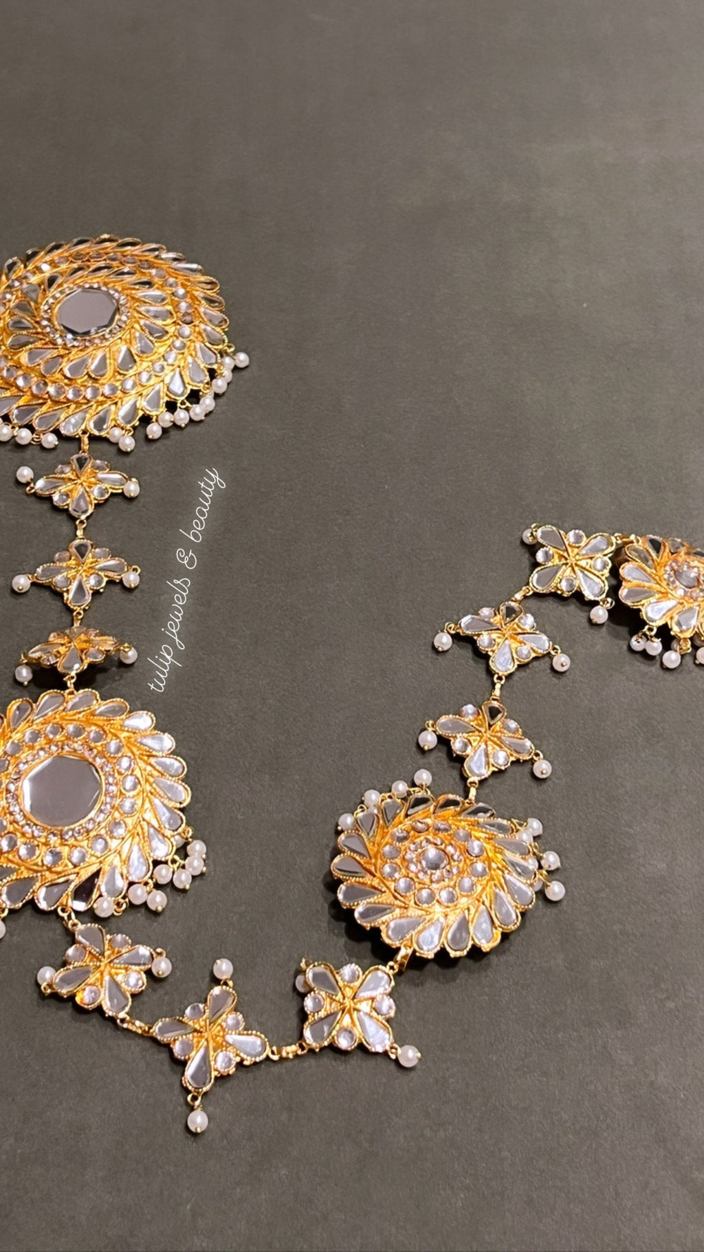 Kundan Paranda: Indian Bridal Hair Braid Accessory