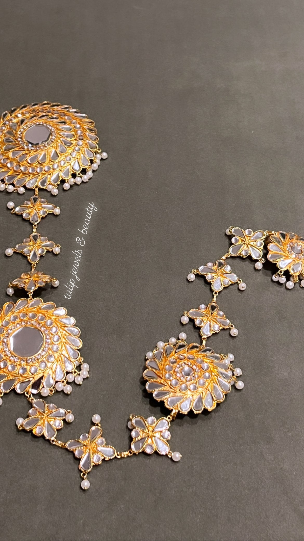 Kundan Paranda: Indian Bridal Hair Braid Accessory