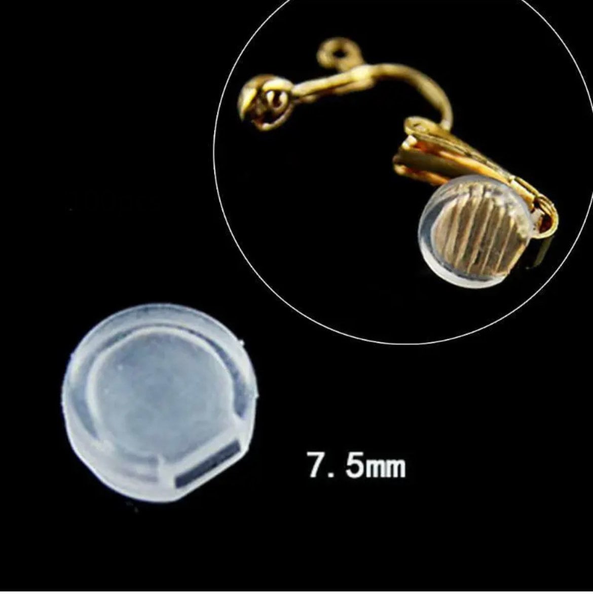 Silicone Earring Clip Comfort Pads: Anti-Pain Cushion