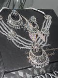 Hyderabadi Chandballi Necklace Set: Indian Pakistani Bridal Pearl Jewelry