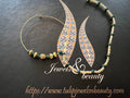 Gold Plated Indian Nose Ring Nath: Emerald Bridal Jewelry