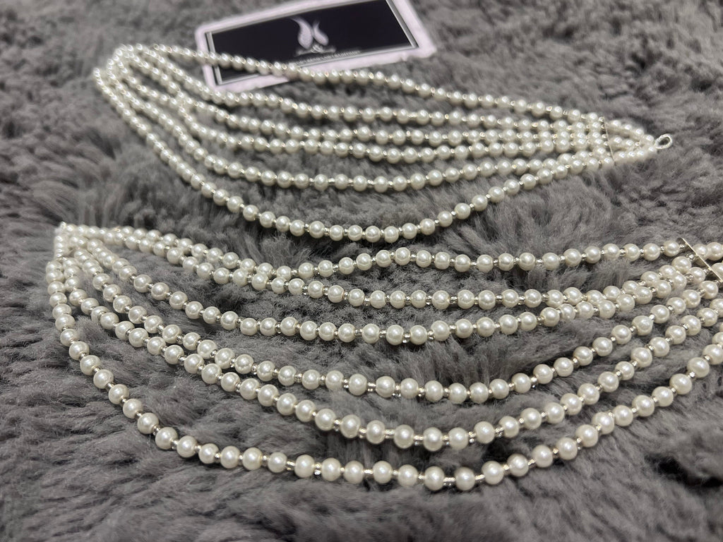 Pearl Earring Chain: Silver Indian Kaan Sahara Jewelry
