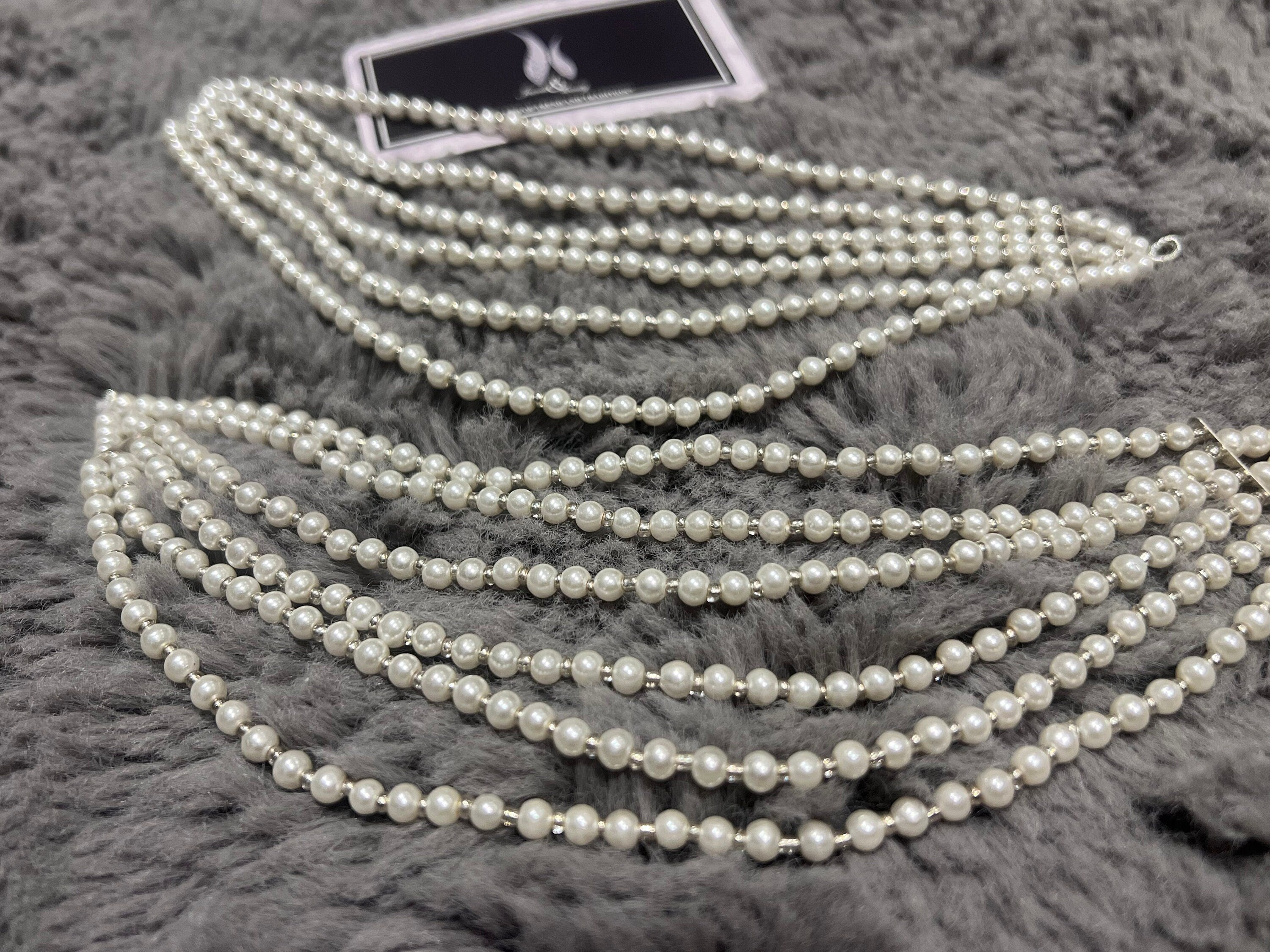 Pearl Earring Chain: Silver Indian Kaan Sahara Jewelry