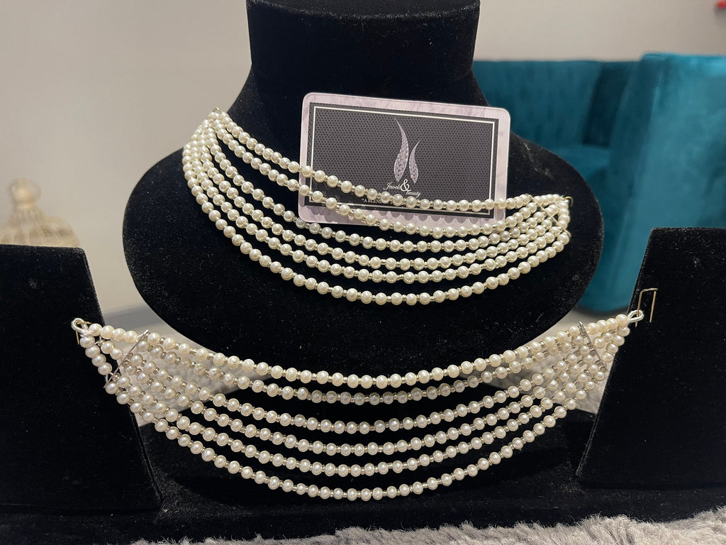 Pearl Kaan Chain: Silver Sahare Earring Support - Indian/Pakistani Jewelry
