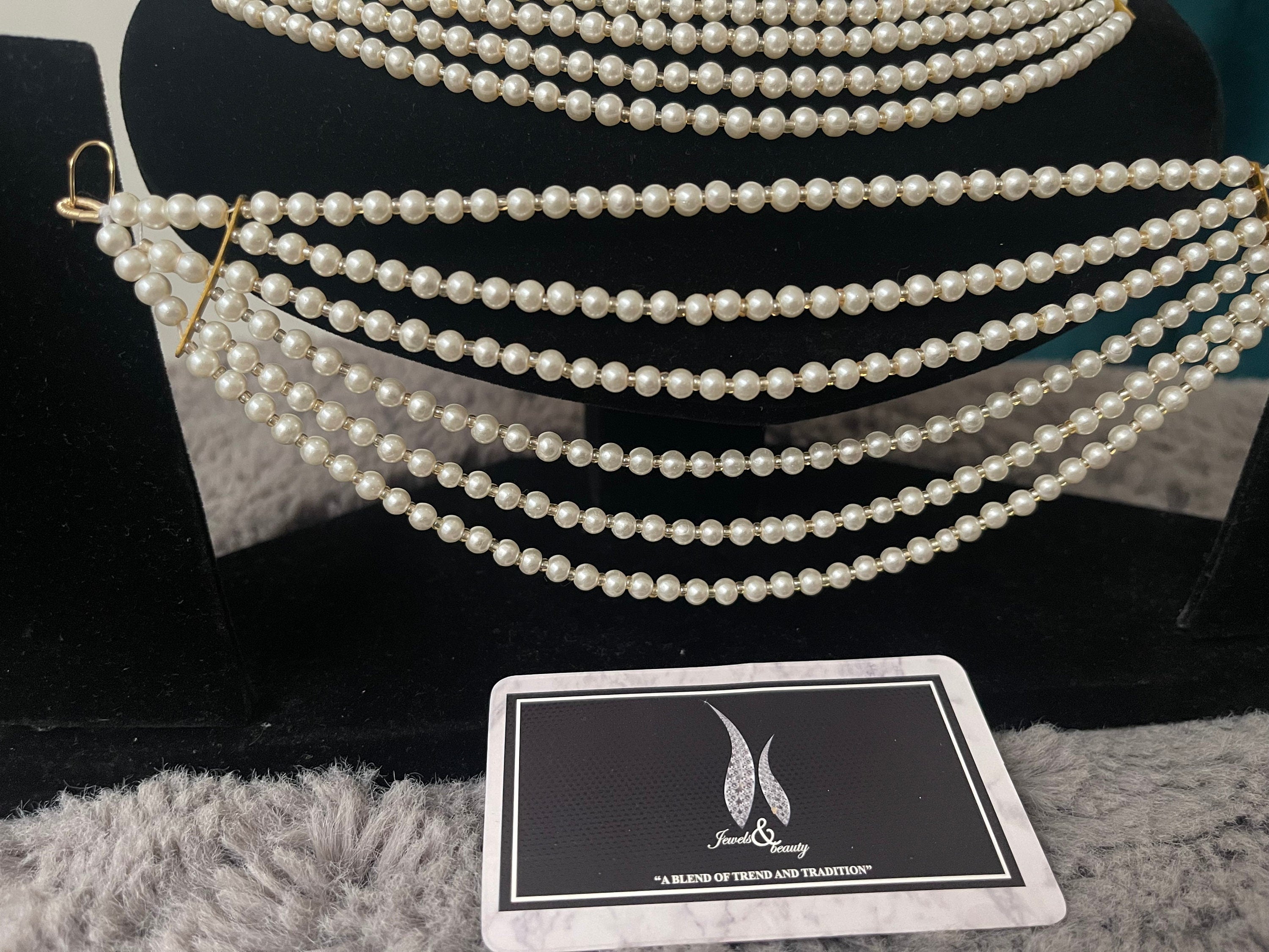 Pearl Ear Chain: Indian Pakistani Jewelry Earring Support