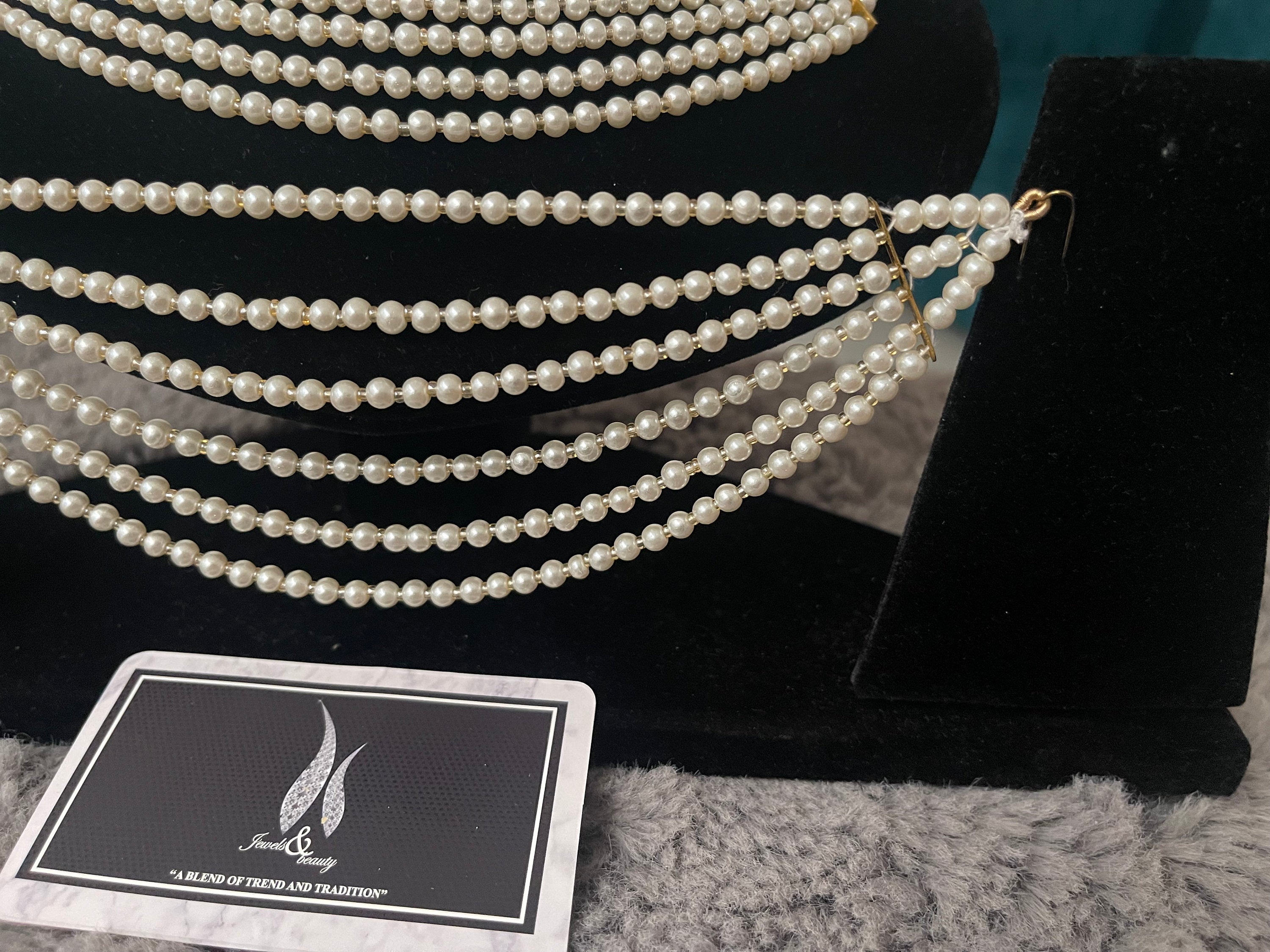 Pearl Ear Chain: Indian Pakistani Jewelry Earring Support