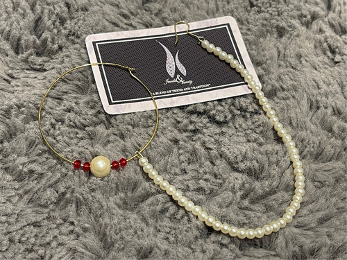 Gold Plated Indian Nose Ring Nath: Bridal Pearl Jewelry