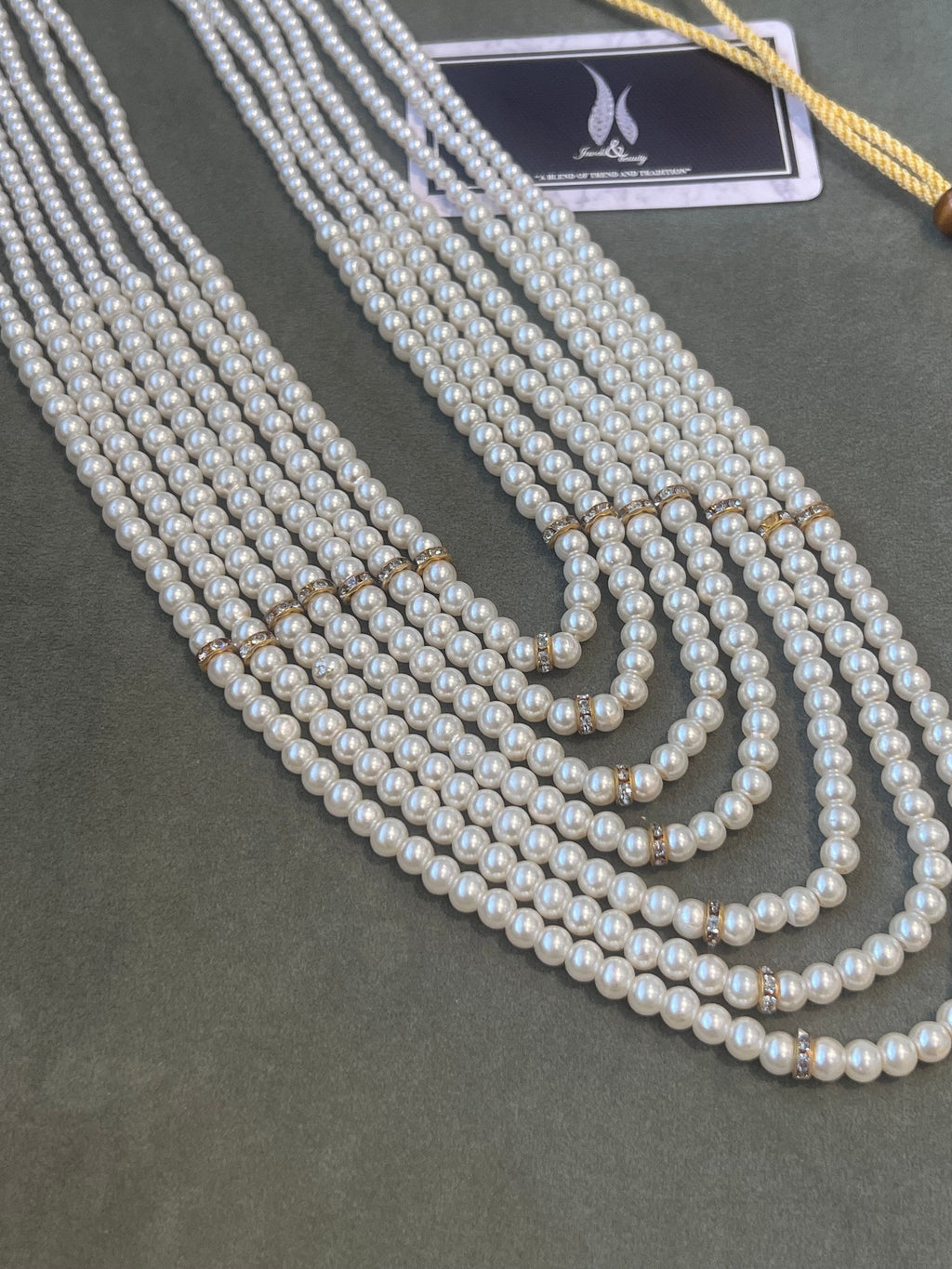 Multi Strand Pearl Necklace: Indian Groom Sabyasachi Jewellery