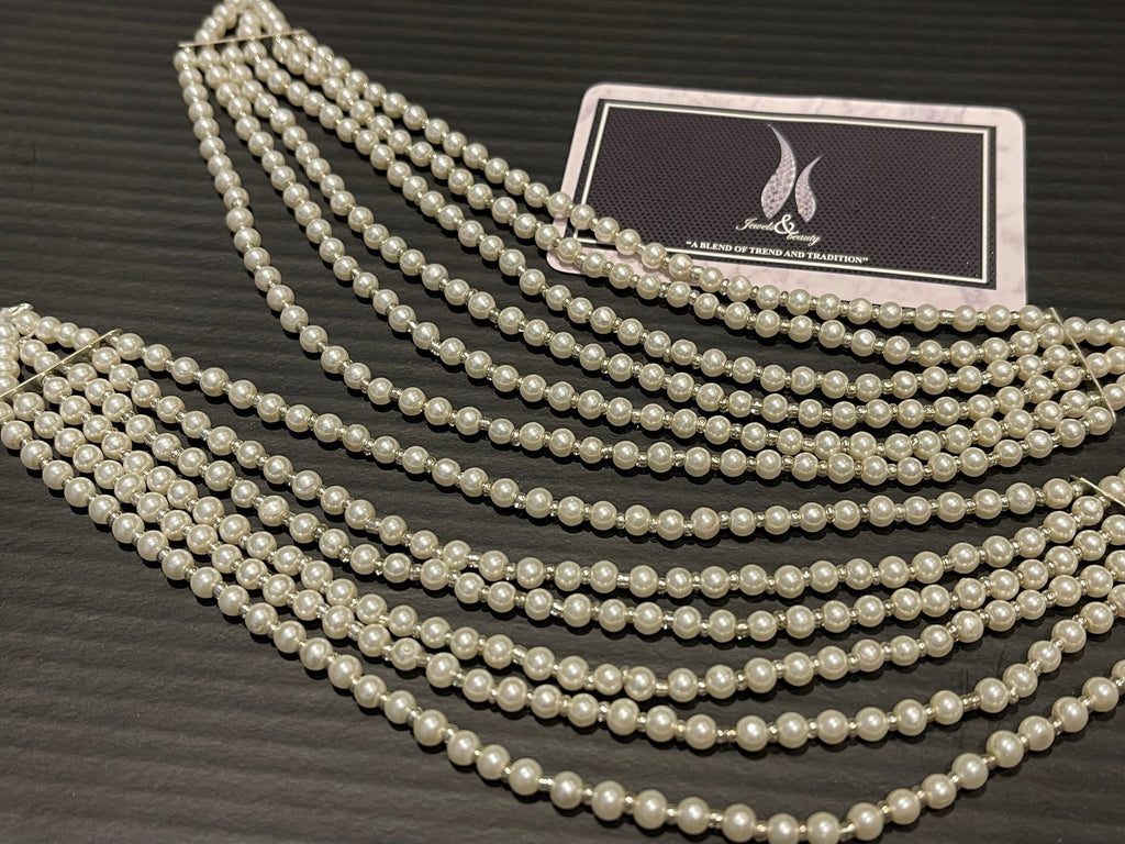 Pearl Earring Chain: Silver Indian Kaan Sahara Jewelry