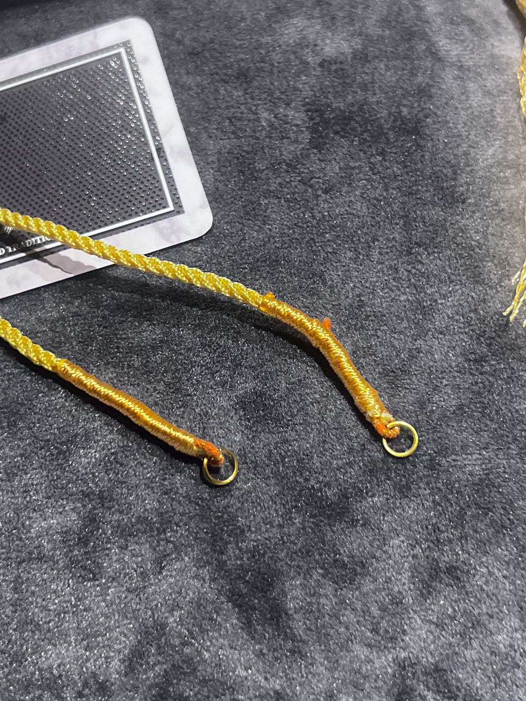 Adjustable Golden Necklace Cord: Handmade Zari Dori Jewellery