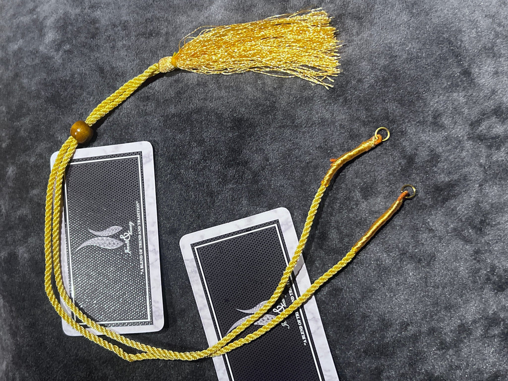 Adjustable Golden Necklace Cord: Handmade Zari Dori Jewellery