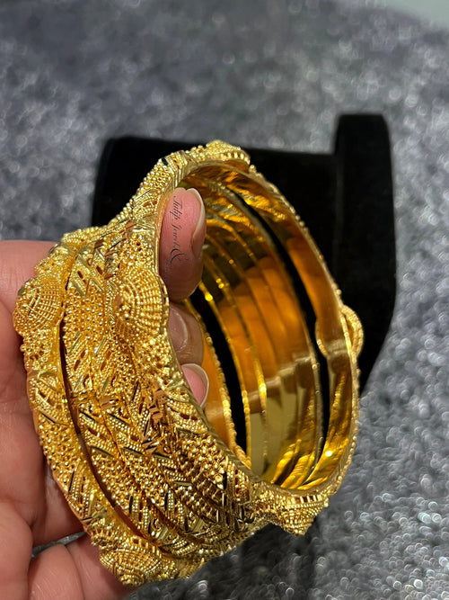 Gold Plated Bangles Set Of 6