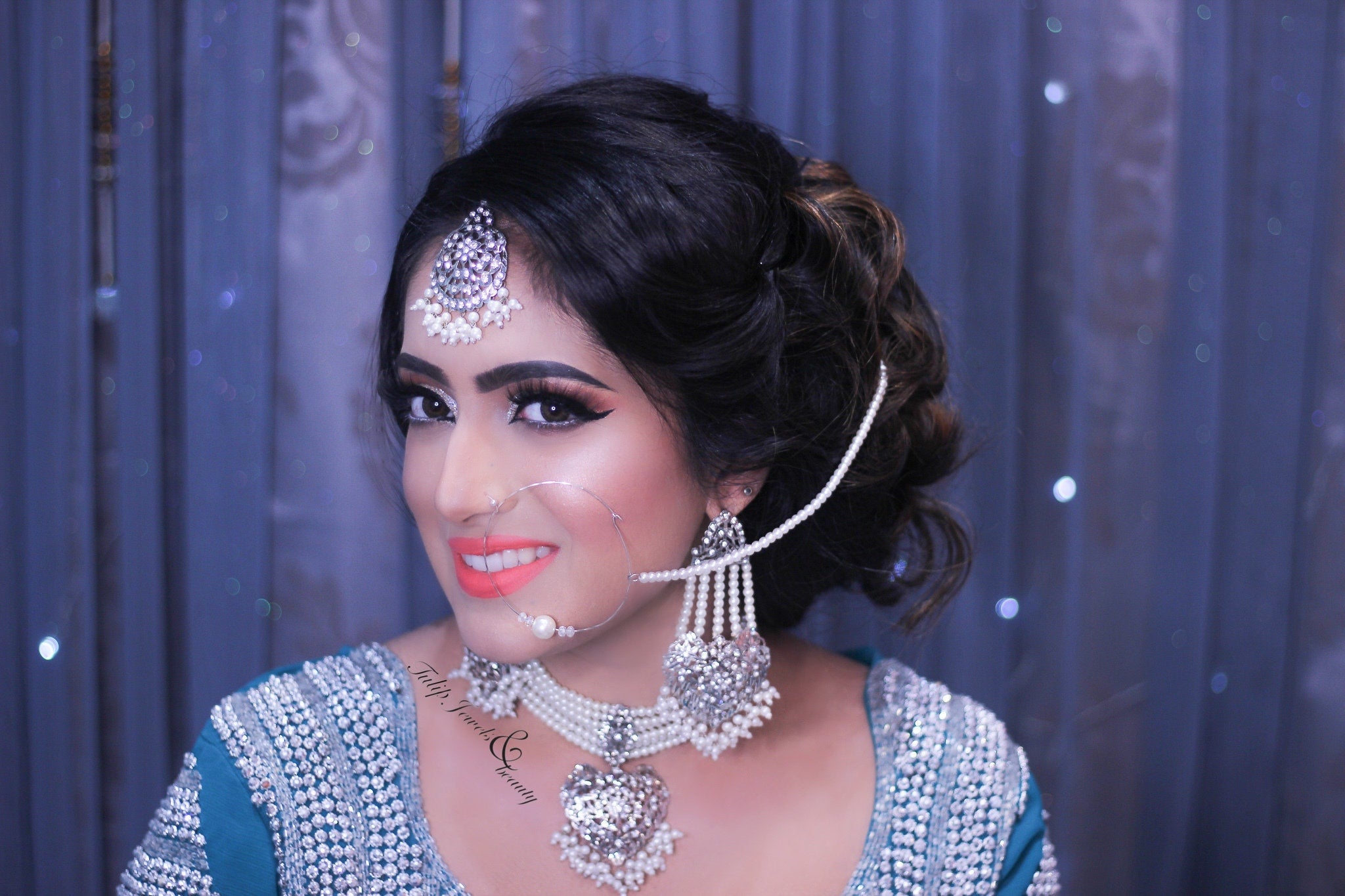 Hyderabadi Silver Plated Choker Set: Indian Bridal Jewelry