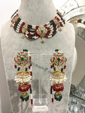 Handmade Hyderabadi Jhumki Necklace Set: Bridal Jewelry