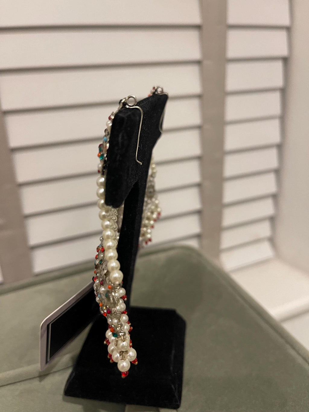 Hyderabadi Jhummar Earrings: Indian Pakistani Jewelry, Silver Plated