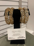 Gold Plated Indian Bangles: Openable Pakistani Bracelet