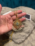 Allah pendant with beads chain Islamic Jewellery-Caligraphic jewellery- Pakistani jewellery-Indian jewelry-Pendant Set