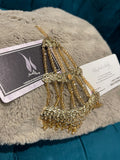 Hyderabadi Bridal Jhummar Passa: Gold Plated Indian Headpiece