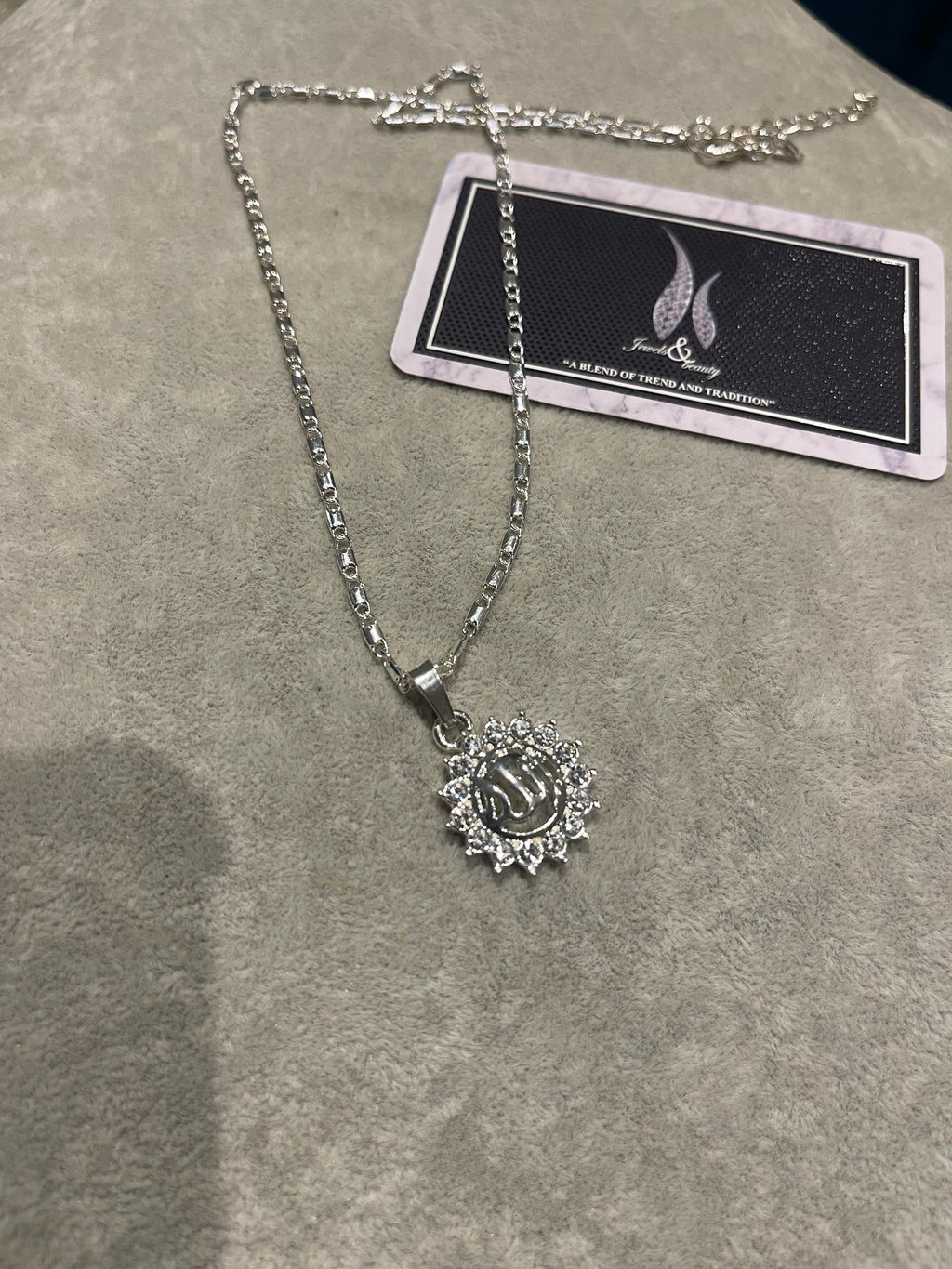 Gold Plated Allah Pendant Necklace: Islamic Jewelry, Eid Gift