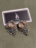 Indian Victorian style studs earrings, pakistani earrings