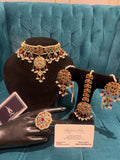 Gold Plated Kundan Choker Set: Indian/Pakistani Jewelry