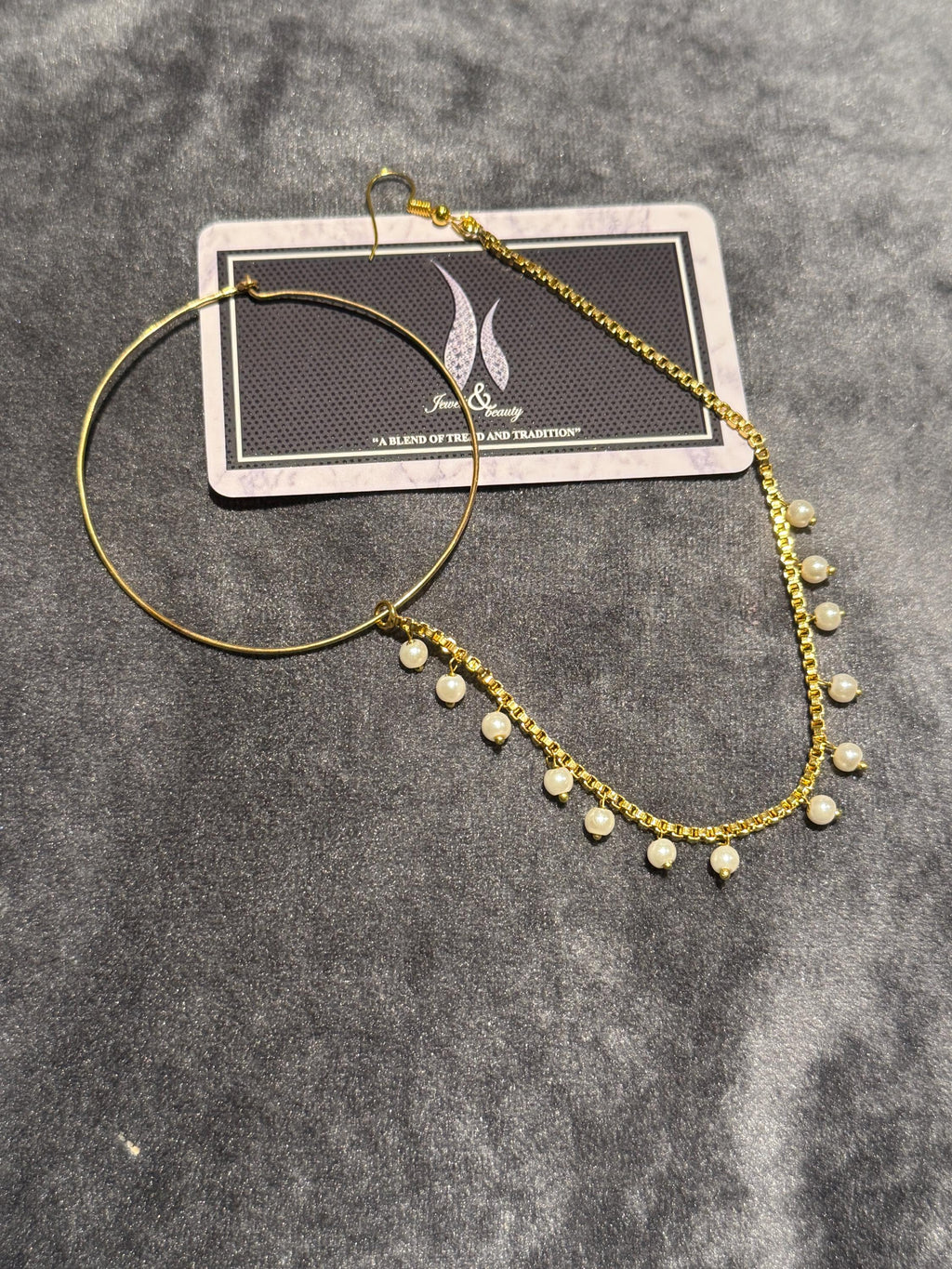 Indian Pakistani brid Nose Ring Gold Plated, Nose ring for  Pierced Nose