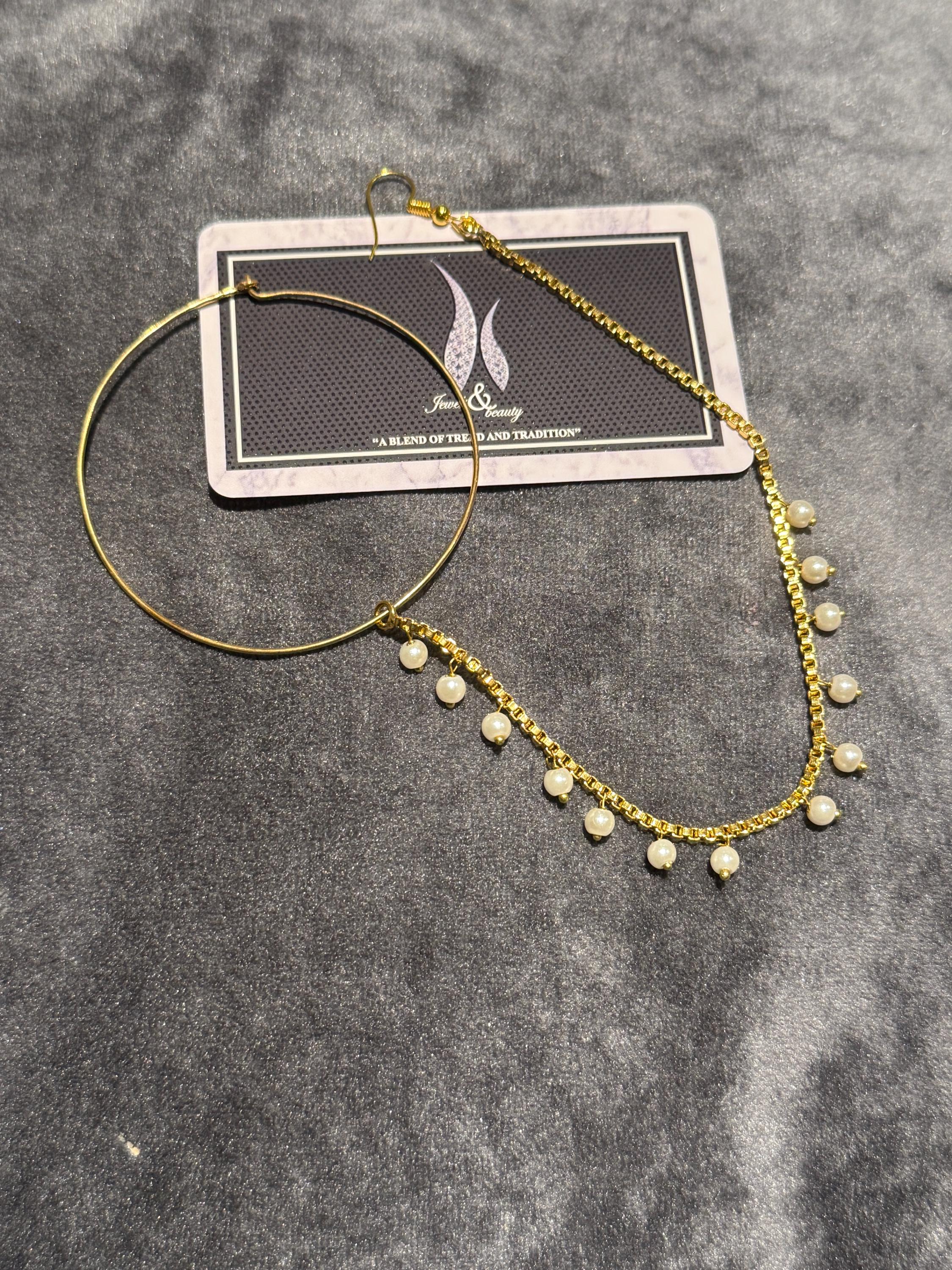Indian Pakistani brid Nose Ring Gold Plated, Nose ring for  Pierced Nose