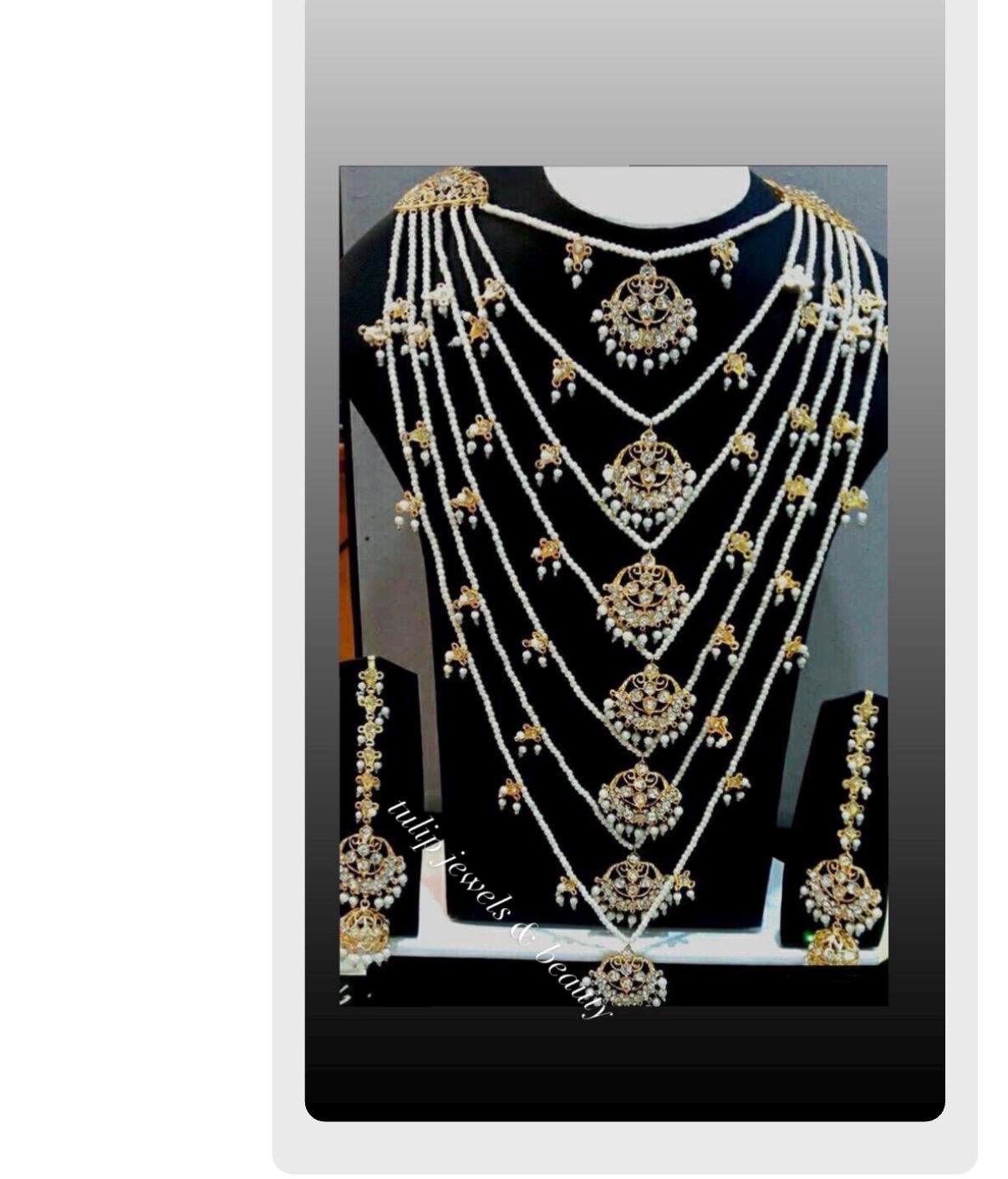 Custom order for Farhat hyderabadi  Feroozi Lara Haar Set